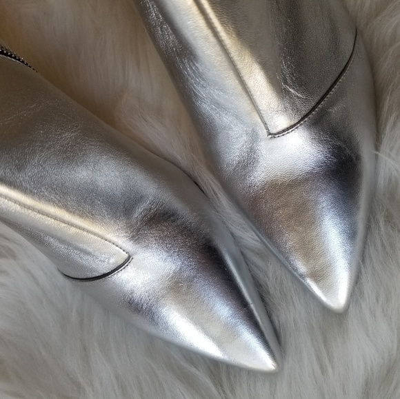 NEW Rag & Bone Beha Bootie Metallic Silver 8 & 9 - Picture 7 of 8